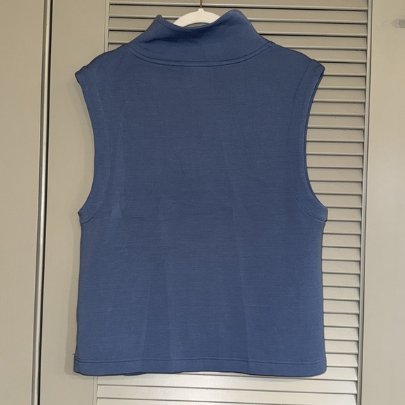 NWOT Varley Magnolia Half Zip Tank Top Double Soft Sz S Blue - Picture 7 of 7